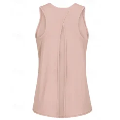 US Open Women's Solid Colored Workout Tank Top Sport Shirt Sports Tank Top Tank Top Sleeveless Quick Dry Breathable Tennis Golf Pickleball Crew Neck Open Back Dark Pink Black White Tennis Clothing