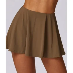 US Open Women's Solid Colored Tennis Skirts Tennis Skirts with Shorts Pleated UPF50+ Quick Dry Tennis Golf Pickleball Bottoms Black Pink Blue Tennis Clothing