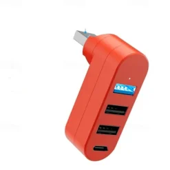 USB 3.0 Hub 4 Ports USB Splitter Extender Multi-Port Adapter with 3 USB Ports & 1 USB C Power/Data Port for Laptop