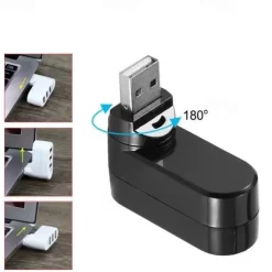 USB 3.0 Hub 4 Ports USB Splitter Extender Multi-Port Adapter with 3 USB Ports & 1 USB C Power/Data Port for Laptop
