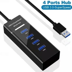 USB 3.0 Hub Atolla 4 Ports Super Speed USB For Laptops MacBook Surface Pro PS4/5 Flash Drives Hard Drives