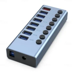 USB 3.0 HUB USB Splitter Multi Usb 3 0 Hub Several Ports With Switch Power Supply Adapter Multiple Usb 3.0 Extender Hub For Pc