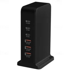 USB 3.0 Hubs 6 Ports 6-in-1 Support Power Delivery Function USB Hub with USB 3.0 Type B 5V / 3A Power Delivery For Laptop Tablet Smartphone