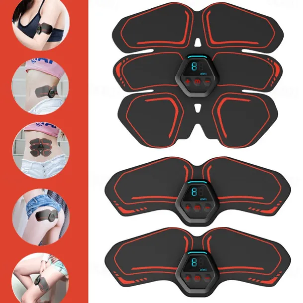 USB Abs Stimulator Muscle Toner Women Men Arms Legs Shaper Trainer Toner Abdominal Training Belt
