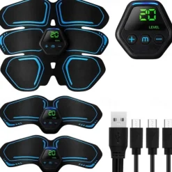 USB Abs Stimulator Muscle Toner Women Men Arms Legs Shaper Trainer Toner Abdominal Training Belt