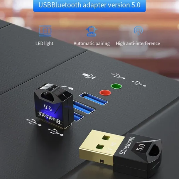 USB Bluetooth 5.0 Adapter Dongle For PC Computer Wireless Mouse Keyboard PS4 Aux Audio Bluetooth 5.0 Receiver Transmitter