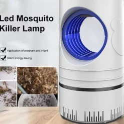 USB Bug Zapper Lamp – Powerful UV Photocatalyst Mosquito & Fly Killer, Quiet and Safe Insect Trap for Home, Bedroom, and Patio
