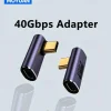 USB C Adapter,90 Degree Right Angle , Type C Male To Female Adapter Extender Support 100W Fast Charging 40Gbps Data Transfer 8K@60Hz Video Output For Laptops, Tablets, Mobile Phones