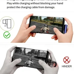 USB C Adapter,90 Degree Right Angle , Type C Male To Female Adapter Extender Support 100W Fast Charging 40Gbps Data Transfer 8K@60Hz Video Output For Laptops, Tablets, Mobile Phones