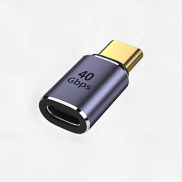 USB C Adapter,90 Degree Right Angle , Type C Male To Female Adapter Extender Support 100W Fast Charging 40Gbps Data Transfer 8K@60Hz Video Output For Laptops, Tablets, Mobile Phones