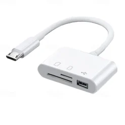 USB C SD Card Reader Adapter Type C Micro SD TF Card Reader Multi-function 3-in-1 OTG Adapter for laptops MacBooks mobile cameras