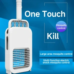 USB Charging Electric Mosquito Swatter – Rechargeable Household Mosquito Killer Lamp with Electric Shock Fly Zapper