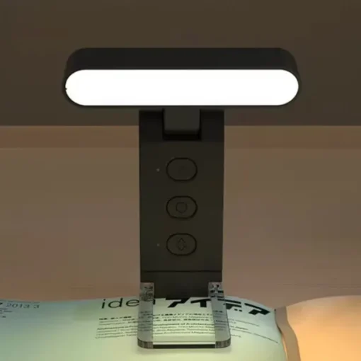 USB Clip Reading Light - Portable Folding LED Bookmark Light with Rechargeable Battery, Perfect for Living Room and Bedroom Lighting 1PC