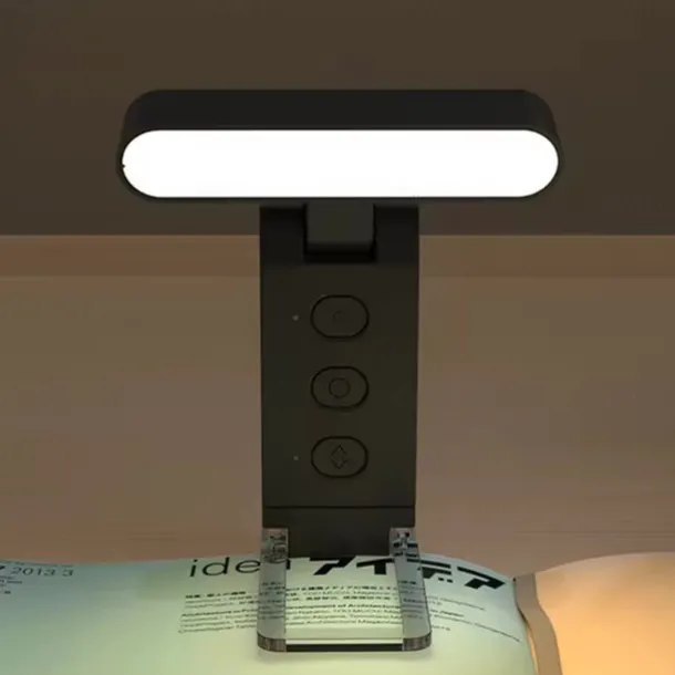 USB Clip Reading Light - Portable Folding LED Bookmark Light with Rechargeable Battery, Perfect for Living Room and Bedroom Lighting 1PC
