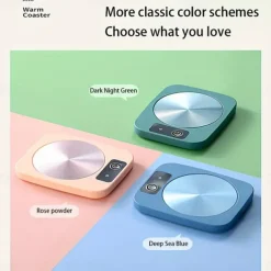 USB Electric Mug Mat Constant Temperature Intelligent Warm Coaster Rapid Heating Mug Heater Warmer Office Low Power Home Office Gift