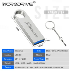 USB3.0 flash drive super mini 32gb pendrive metal 4g 8gb 16gb 32gb 64gb 128gb pen drive usb 3.0 tiny memory stick U Disk cle usb