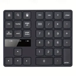 USB 2.4G Wireless Numeric Keyboard 35 Keys Built-in Rechargeable Battery TYPE-C Charging Interface Office Financial Accounting Numeric Keyboard
