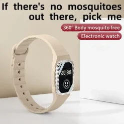 USB Mosquito Repellent Watch – Summer Silicone Bracelet for Adults and Children, Safe Wearable Mosquito Repellent