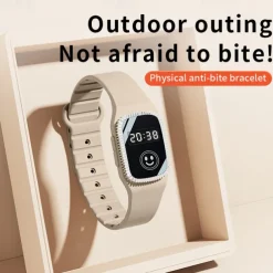 USB Mosquito Repellent Watch – Summer Silicone Bracelet for Adults and Children, Safe Wearable Mosquito Repellent