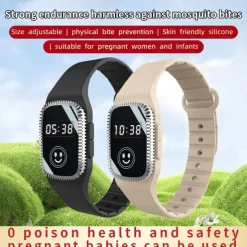 USB Mosquito Repellent Watch – Summer Silicone Bracelet for Adults and Children, Safe Wearable Mosquito Repellent