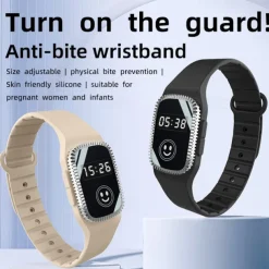 USB Mosquito Repellent Watch – Summer Silicone Bracelet for Adults and Children, Safe Wearable Mosquito Repellent