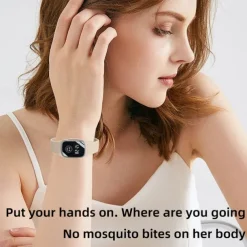 USB Mosquito Repellent Watch – Summer Silicone Bracelet for Adults and Children, Safe Wearable Mosquito Repellent