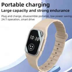 USB Mosquito Repellent Watch – Summer Silicone Bracelet for Adults and Children, Safe Wearable Mosquito Repellent