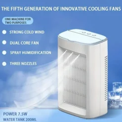 USB Personal Air Conditioner Fan – 3-Speed Portable Cooling Fan for Room, Office, Car, Outdoor, and Travel