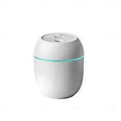 USB Portable Air Humidifier 7.44oz Essential Oil Diffuser Modes Auto Off With LED Light For Home Car Mist Maker Face Steamer Car Air Fresheners For Classroom School Bedroom Office