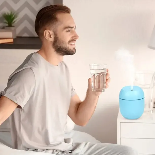 USB Portable Air Humidifier 7.44oz Essential Oil Diffuser Modes Auto Off With LED Light For Home Car Mist Maker Face Steamer Car Air Fresheners For Classroom School Bedroom Office