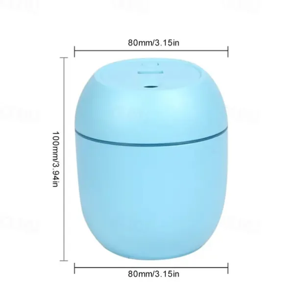USB Portable Air Humidifier 7.44oz Essential Oil Diffuser Modes Auto Off With LED Light For Home Car Mist Maker Face Steamer Car Air Fresheners For Classroom School Bedroom Office