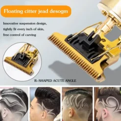 USB Rechargeable Baldheaded Hair Clipper Electric Hair Trimmer Cordless Shaver Trimmer Men Barber Hair Cutting Machine