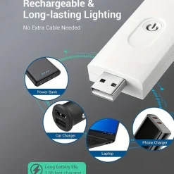 USB Rechargeable Book Reading Light LED Eye Care Clip On Book Light For Reading In Bed Portable Bookmark Light