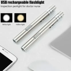 USB rechargeable flashlight flashlight mini LED pocket lamp medical camping bicycle flashlight night lighting