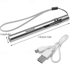 USB rechargeable flashlight flashlight mini LED pocket lamp medical camping bicycle flashlight night lighting