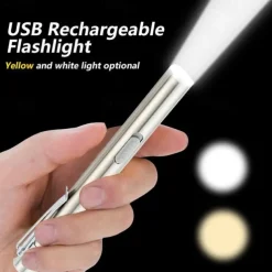 USB rechargeable flashlight flashlight mini LED pocket lamp medical camping bicycle flashlight night lighting