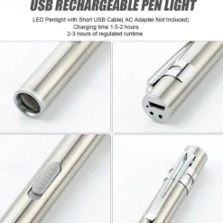 USB rechargeable flashlight flashlight mini LED pocket lamp medical camping bicycle flashlight night lighting