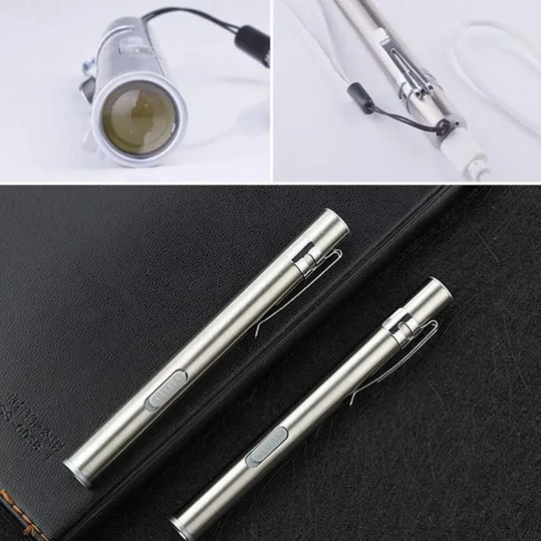 USB rechargeable flashlight flashlight mini LED pocket lamp medical camping bicycle flashlight night lighting