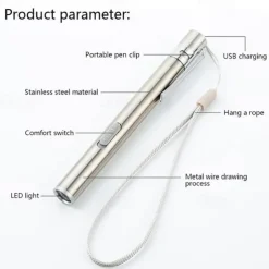 USB rechargeable flashlight flashlight mini LED pocket lamp medical camping bicycle flashlight night lighting