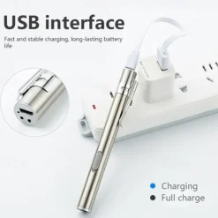 USB rechargeable flashlight flashlight mini LED pocket lamp medical camping bicycle flashlight night lighting