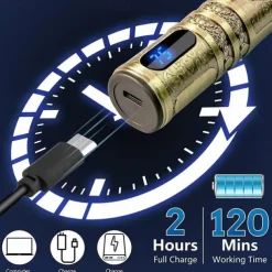 USB Rechargeable Hair Clippers and Beard Trimmer for Men - Precise T-Blade Trimmer with LCD Screen - Grooming Kit for Men