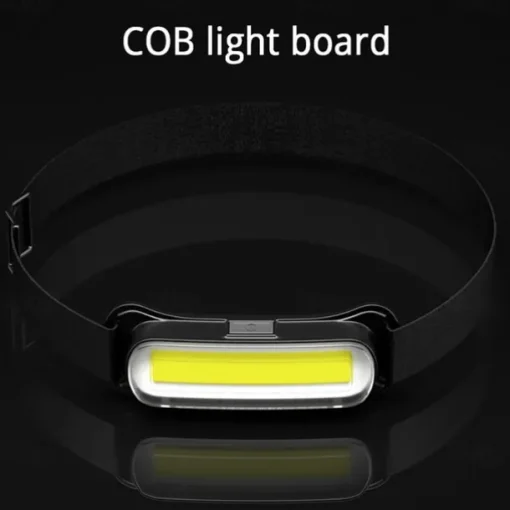 USB Rechargeable LED Headlamp 3 Modes Fishing Camping Lantern Waterproof Mini Headlight Portable Floodlight COB Head Torch