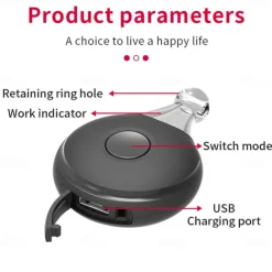 USB Rechargeable Ultrasonic Pest Collar – Flea, Tick, and Lice Repeller for Cats and Dogs with Mountaineering Buckle