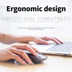 USB Rechargeable Wireless Mouse Gaming Mouse Silent Mechanical E-Sports Backlight PC Gamer Mouse Optical Mice For Computer Gift For Birthday/Easter/Boy/Girlfriend