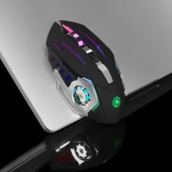 USB Rechargeable Wireless Mouse Gaming Mouse Silent Mechanical E-Sports Backlight PC Gamer Mouse Optical Mice For Computer Gift For Birthday/Easter/Boy/Girlfriend