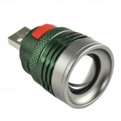 USB Tactical-Led Flashlight 3 Lighting Mode Flashlight Camping Cycling Running USB Flash-light