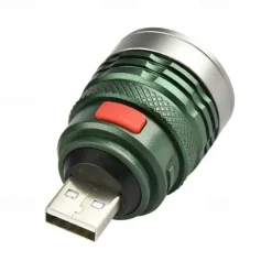 USB Tactical-Led Flashlight 3 Lighting Mode Flashlight Camping Cycling Running USB Flash-light