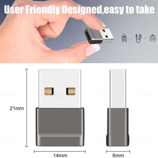 USB to Type-c Converter Head Mobile Phone Computer Car Charging Data Cable Adapter