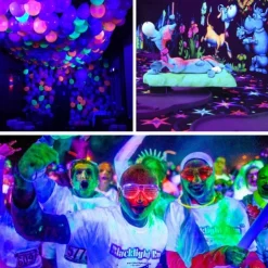 UV Blacklight LED Strobe Stage Par Light Party Lights Indoor 36W 36 LEDs with Remote Controller for Disco Party Club KTV Wedding