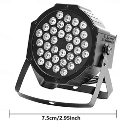 UV Blacklight LED Strobe Stage Par Light Party Lights Indoor 36W 36 LEDs with Remote Controller for Disco Party Club KTV Wedding